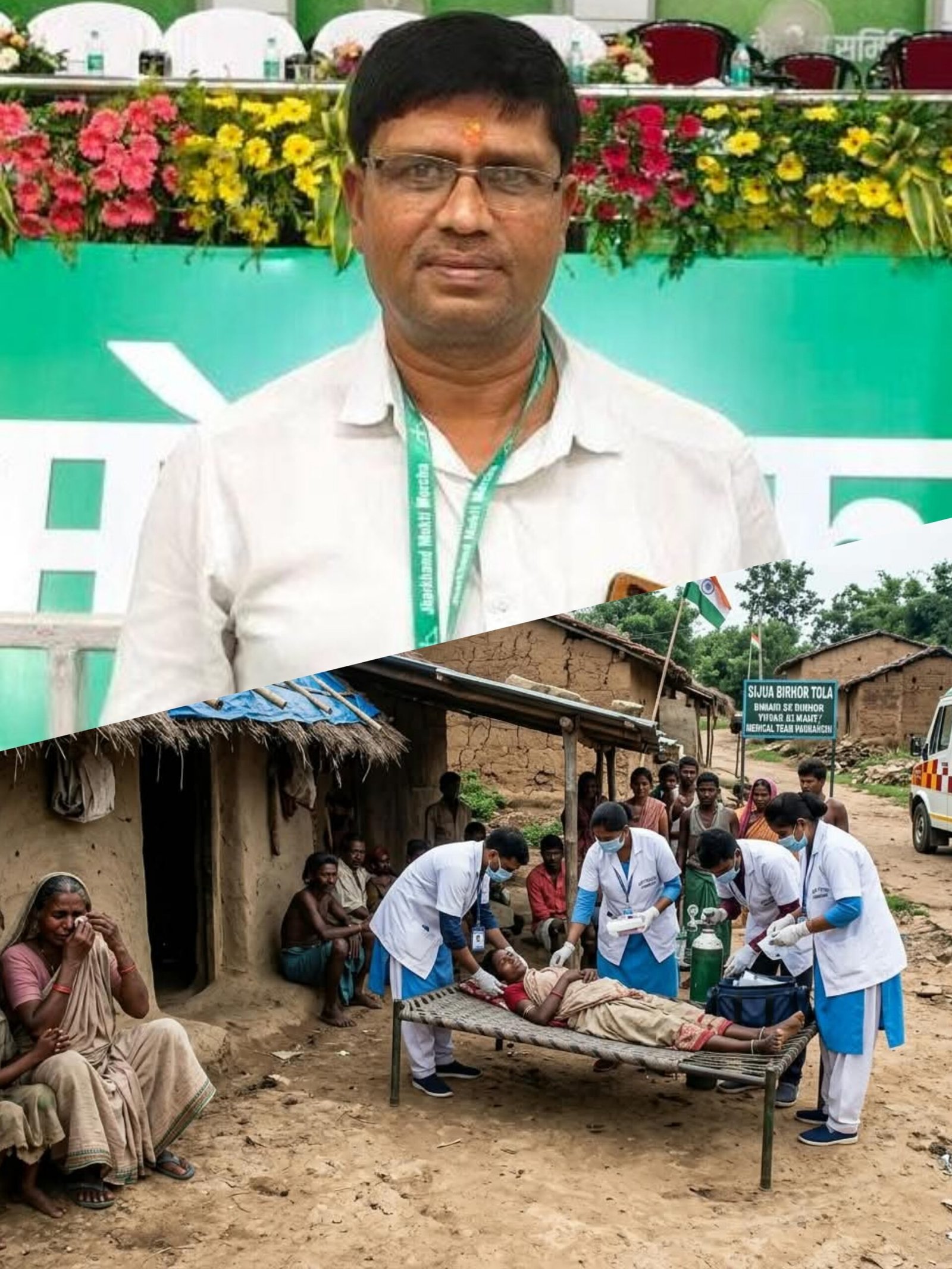 बीमारी से बिरहोर युवक की मौत, पत्नी गंभीर, प्रशासन ने भेजी मेडिकल टीम